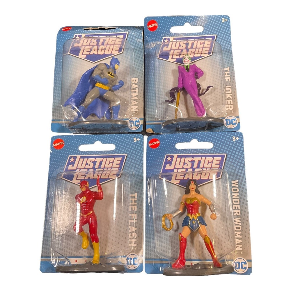 DC Comics Justice League Mini Figure Mattel Toy or Cake Topper Batman Flash‎